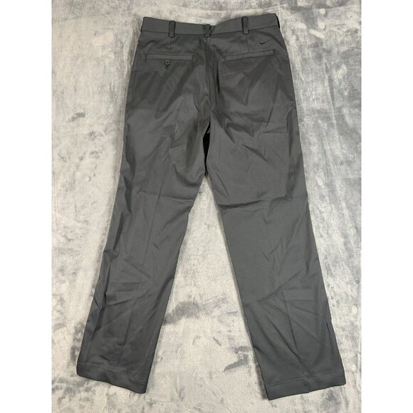Nike Dri-Fit Chino Golf Pants Men's Black Size 30x30 Swoosh - Picture 2 of 8